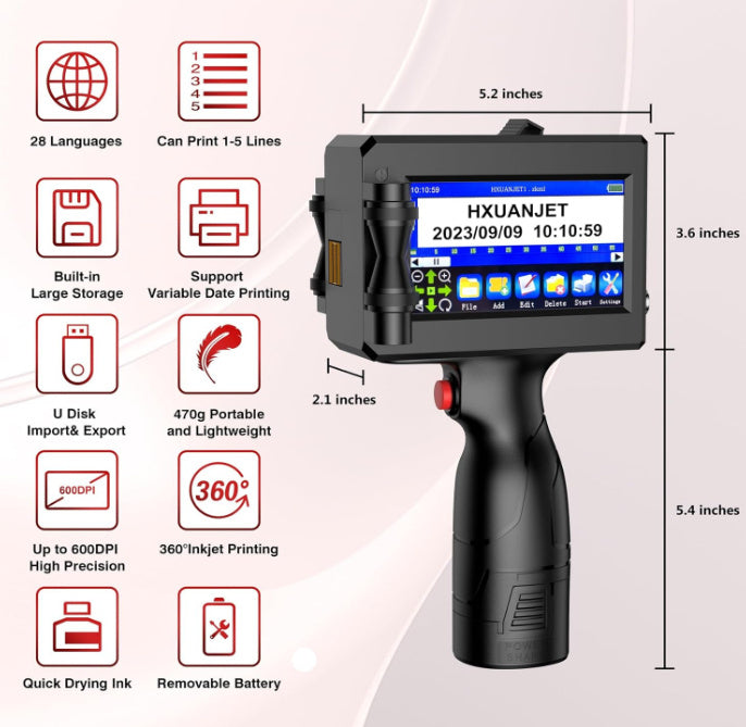 Digital Intelligent Automatic Handheld Code-spraying Machine